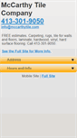 Mobile Screenshot of mccarthytile.com